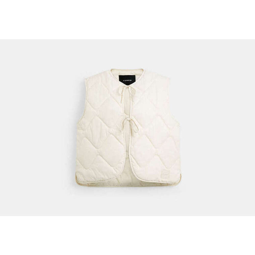 NWT COACH Quilted Tie Front Vest